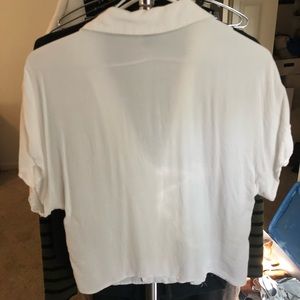 Forever 21 Tops - F21 white button down cropped small Forever 21 Tops - F21 white button down cropped small